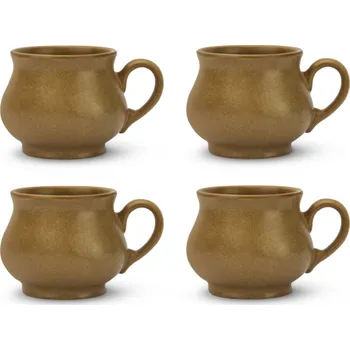 Kameninové hrnky na svařené víno s uchem KERA CERAMIKA PÍSEK JUHAS 300 ml 4 ks