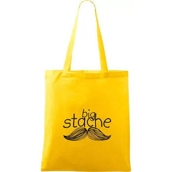 Big stache - Taška bavlněná - 42 x 38 cm ( Žlutá )