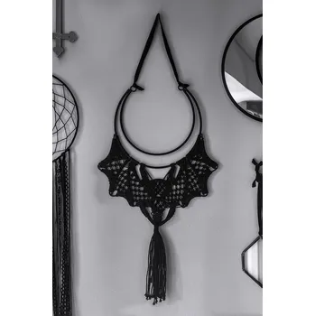 dekorace závěsná KILLSTAR - Bat Macrame - Black