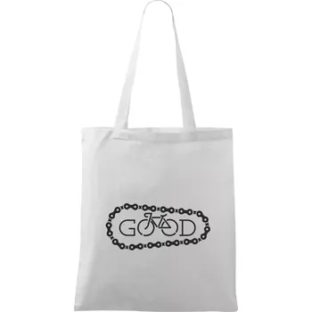 Good cyklista - Taška bavlněná - 42 x 38 cm ( Bílá )