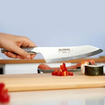 Kuchyňský nůž Japonský nůž Deba z nerezové oceli GLOBAL SÉRIE G DEBA 18 cm
