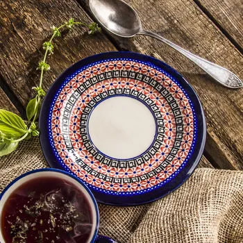 Talíř Keramický talíř / podšálek Bolesławiec 19 cm - dek. 149 ART.