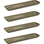 Keramické misky ROSE TULIPANI CONCERTO GRIGIO TORTORA 32 x 8 cm 4 ks.