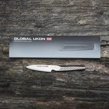 Kuchyňský nůž GLOBAL Ukon 9 cm - japonský nůž na ovoce a zeleninu z nerezové oceli