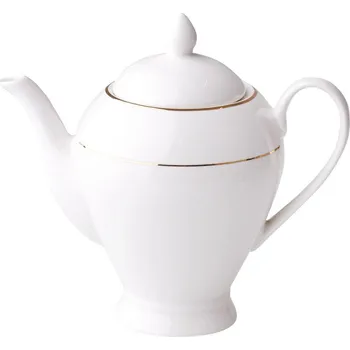 Konvice na čaj AMBITION Aura Gold 1,1 l - porcelánový džbán na kávu a čaj