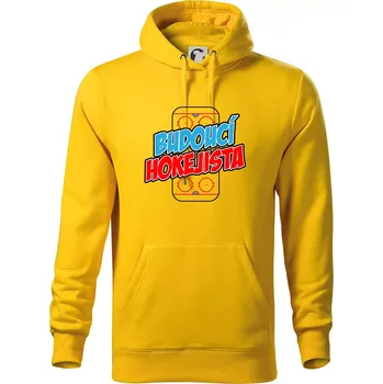 Pánská mikina Budoucí hokejista - Mikina pánská Cape s kapucí - 2XL ( Žlutá )