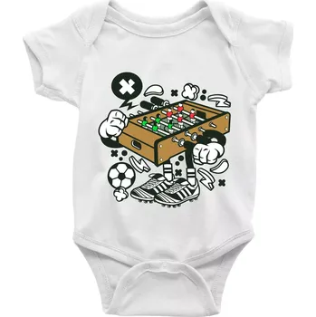 Kojenecký body Fotbalový stolňák - Body kojenecké s krátkým rukávem - Krátký r. 12-18 měs ( Bílá )