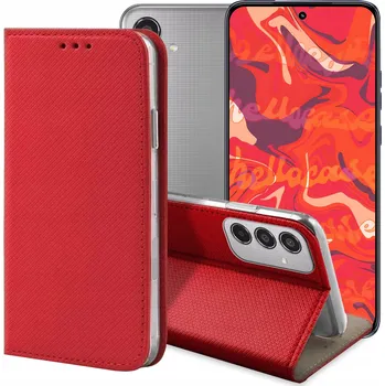 Pouzdro na mobilní telefon Flipové pouzdro Hello Case pro Samsung Galaxy M35 5G, červené
