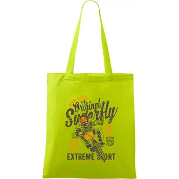 Pedal Pusher - Taška bavlněná - 42 x 38 cm ( Limetková )