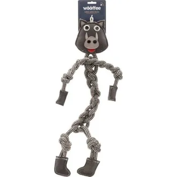 Hračka pro psa Hračka WOOFFEE pravá kůže - provazový dlouhán Divočák 56cm
