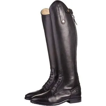 Jezdecká obuv Dětské jezdecké boty HKM Valencia - Standard - standardní lýtko, černá, 38