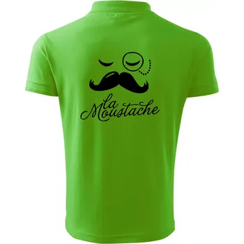 Pánská košile La Mustache - Polokošile pánská Pique Polo 203 - 5XL ( Apple Green )
