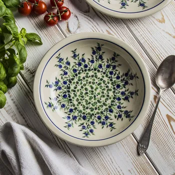 Talíř Boleslavský hluboký talíř 22 cm - dek. 1208