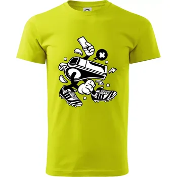 Pánské tričko Rozhodčí píšťalka - Klasické pánské triko vyšší gramáže - 2XL ( Limetková )