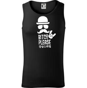 Pánská móda Bitch please! Mustache - Tílko pánské Core - M ( Černá )