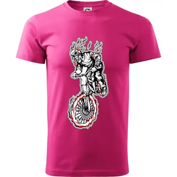 Pánská móda Kostra downhill - Klasické pánské triko vyšší gramáže - S ( Purpurová )