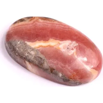 Korálek Kabošon Rhodochrosite Pyrite č.2982 (29x17x7mm)