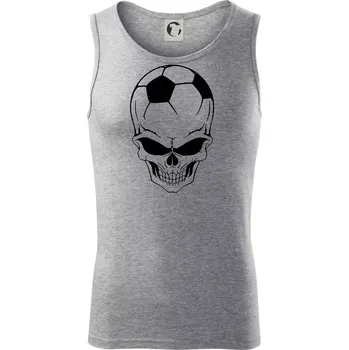 Fotbal lebka míč - Tílko pánské Core - XL ( Tmavě šedý melír )
