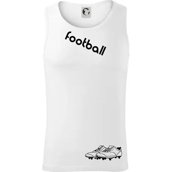 FOOTBALL nápis šikmo - Tílko pánské Core - M ( Bílá )