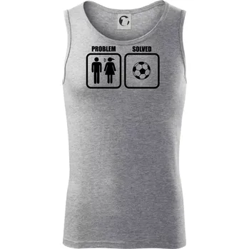 Problém fotbal - Tílko pánské Core - S ( Tmavě šedý melír )