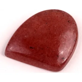 Korálek Kabošon Strawberry quartz č.618 (27x26x7mm)