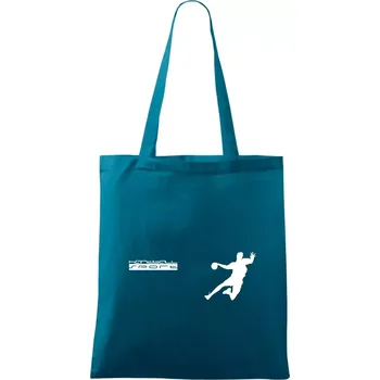 Handball sport - Taška bavlněná - 42 x 38 cm ( Petrolejová )