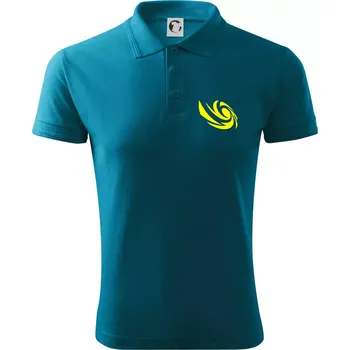 Pánská košile Vortex logo na prso - Polokošile pánská Pique Polo 203 - M ( Tmavý tyrkys )