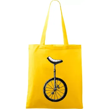 jednokolka kreslená - Taška bavlněná - 42 x 38 cm ( Žlutá )