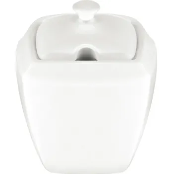 Cukřenka AMBITION Monaco 260 ml bílá - porcelánová cukřenka