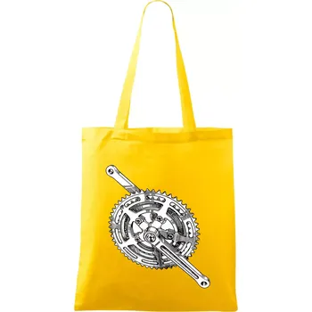 Cyklo převodník - Taška bavlněná - 42 x 38 cm ( Žlutá )