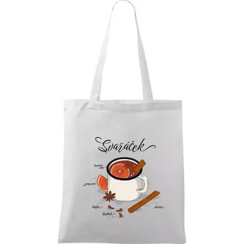 Koření na svařáček - Taška bavlněná - 42 x 38 cm ( Bílá )