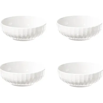 LA PORCELLANA BIANCA Pieve 13 cm 4 ks. - porcelánové misky / salátové misky