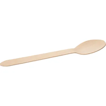 Příbor Dřevěná lžíce 16 cm dlouhá (100 ks) - VERLO (nová)