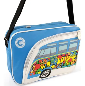 Box na hodinky Taška přes rameno z polyesteru VOLKSWAGEN COLLECTION BY BRISA LOVE BUS BLUE