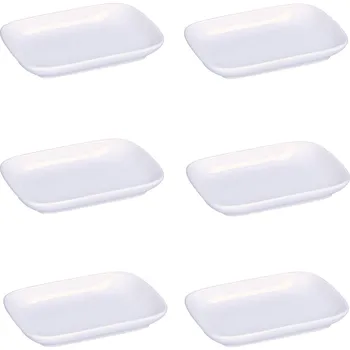 LA PORCELLANA BIANCA Essenziale New Age 15 x 10 cm 6 ks - porcelánové polomisky