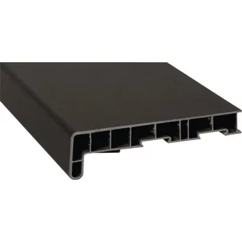 Parapet Parapet na míru PVC vnitřní s nosem Mattex Umbragrau 4706065 17/40x500 mm, délka na přání 500-5000 mm