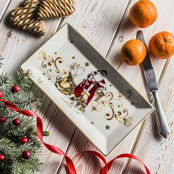 Porcelánový talíř CHRISTMAS CHAMBER 25,5 x 14 cm