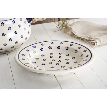 Talíř Hluboký jídelní talíř Bolesławiec Keramika 24 cm - dek. 225 (druhý druh)