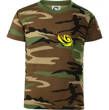 Chlapecké oblečení Vortex logo na prso - Dětské maskáčové triko - 104-110cm / 3-4 roky ( Hnědý maskáč )