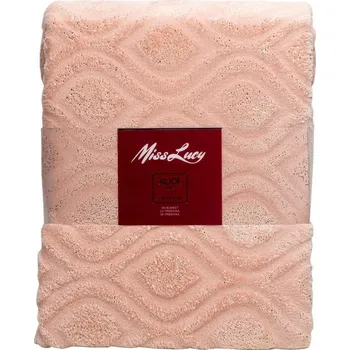 deka Růžová polyesterová deka MISS LUCY ALICE 170 x 210 cm