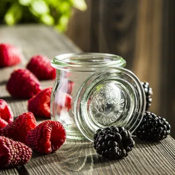 Zavařovací sklenice WECK Tulipán 0,075 l skleněná zavařovací sklenice s víčkem