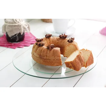 Otočný skleněný stojan na dort, cukroví a ovoce CIRKUS 30 cm