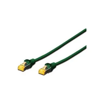 Patch panel Digitus CAT 6A S-FTP patch cable, Cu, LSZH AWG 26/7, length 0.5 m, color green