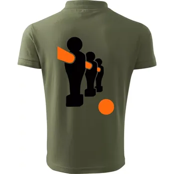 Pánská košile Fotbálek postavy - Polokošile pánská Pique Polo 203 - 3XL ( Khaki )