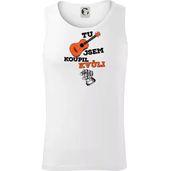 Pánské termoprádlo Když koupíš kytaru - Tílko pánské Core - M ( Bílá )