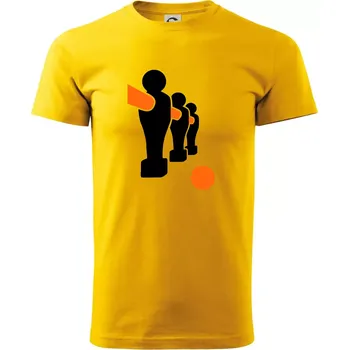 Fotbálek postavy - Triko extra velké (5-8XL) - 8XL ( Žlutá )
