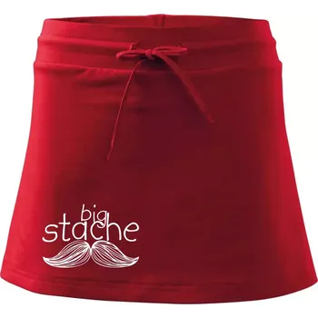 Dámská sukně Big stache - Sportovní sukně - two in one - L ( Červená )