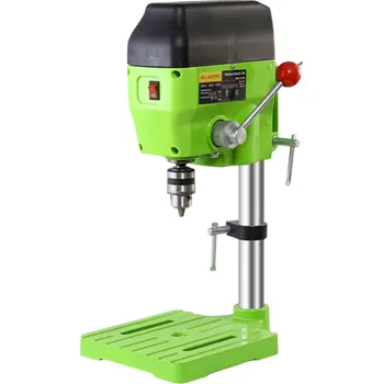 Vrtačka Stolní mini vrtačka 480W 1–10 mm s vysokou rychlostí 11000 ot./min Kovové tělo Pracovní zdvih 4 cm Kompaktní vrtačka pro přesné dílenské vrtání