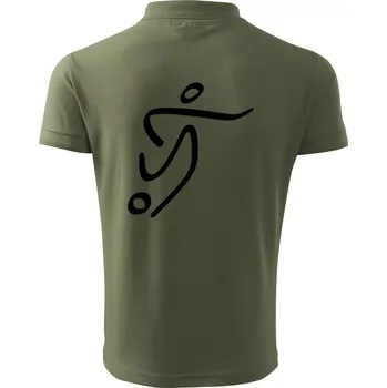 Pánská košile Fotbalista silueta - Polokošile pánská Pique Polo 203 - 3XL ( Khaki )