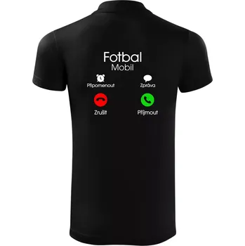 Pánská košile Fotbal volá - Polokošile Victory sportovní (dresovina) - 3XL ( Černá )